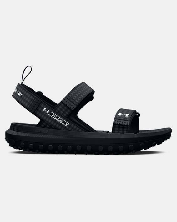 Unisex UA Fat Tire Hiking Sandals in Black image number 0